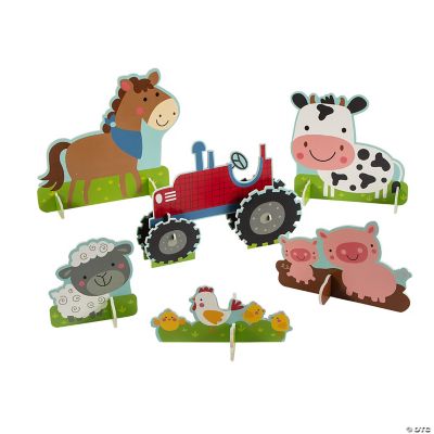 Farm Party Centerpiece - 6 Pieces