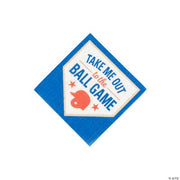Baseball Beverage Napkin - 16 Pieces