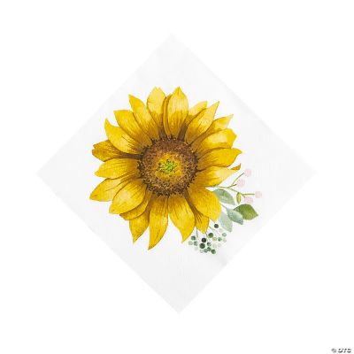 Sun Flower Party Lunch Nap - 16 Pieces