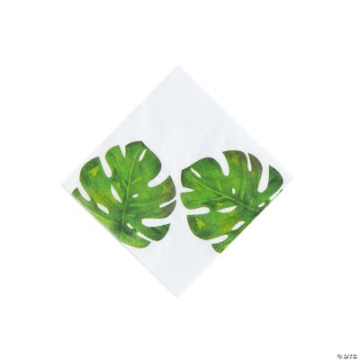 Palm Leaf Bev Nap - 16 Pieces