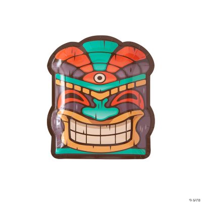Tiki Party Dessert Plate - 8 Pieces