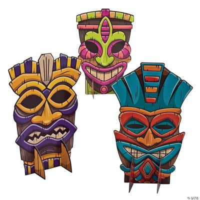 Tiki Party Centerpiece - 3 Pieces