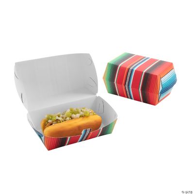 Fiesta Serape Paper Takeout Box - 12 Pieces