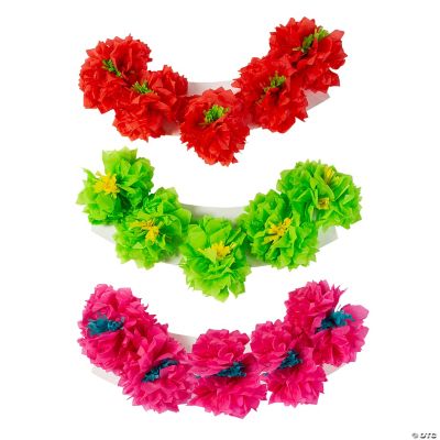 Fiesta Lrg Paper Flower Tissue Garland - 1 Piece