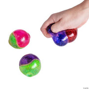 Duo Glitter Squeeze Ball - 12 Pieces
