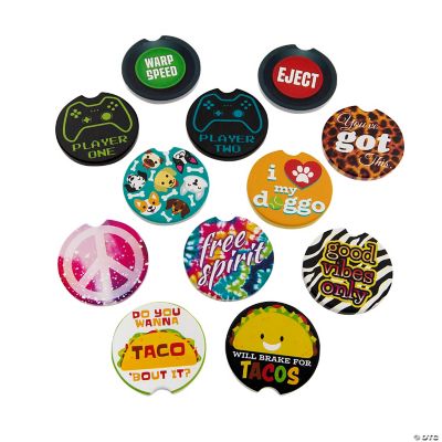 Fun Car Coasters - 12 Pieces