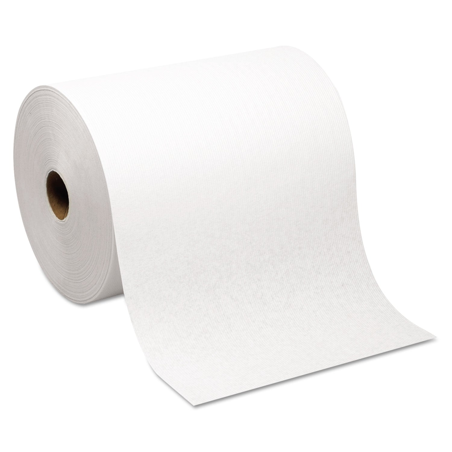 SofPull Mechanical Recycled Paper Towel Rolls - 1 Ply - 7.87" Width x 1000 ft Length - 7.80" Roll Diameter - White - 6 / Carton