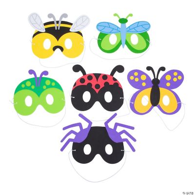 Bug Foam Masks - 12 Pieces