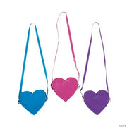 Heart Shaped Purse - 12 Pieces