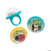 Insect Snow Globe Ring Asst - 12 Pieces