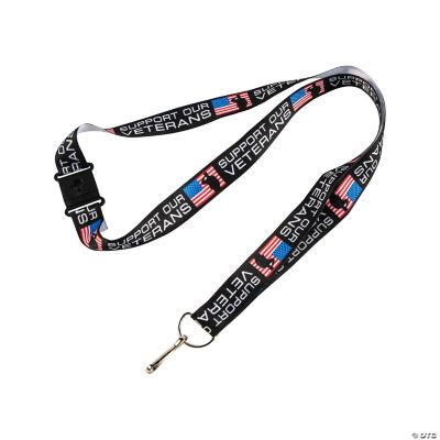 Support Our Veterans Lanyard - 12 Pieces