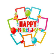 Birthday Photo Door Wreath - 1 Piece