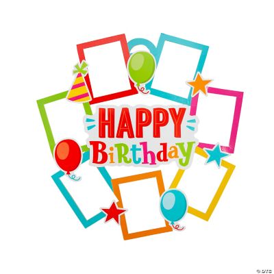 Birthday Photo Door Wreath - 1 Piece