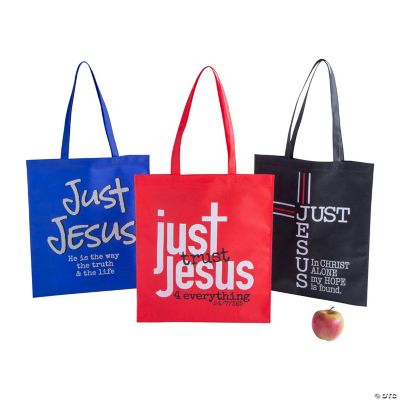 Just Jesus Tote Assortment - 12 Pieces