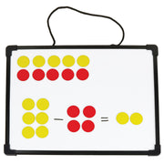 Magnetic Two Color Counters, Red/Yellow, Set of 200