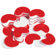 Plastic Kidney Counters Red/White, Set of 200