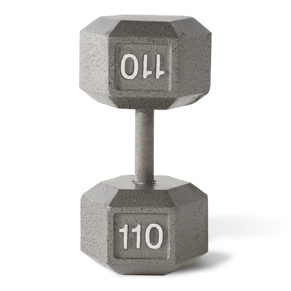 CAP 110 lb Cast Iron Dumbbell, Gray