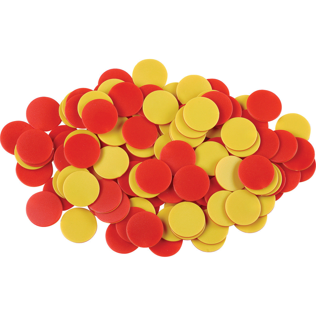 Plastic Two Color Counters Red/Yellow, Set of 400