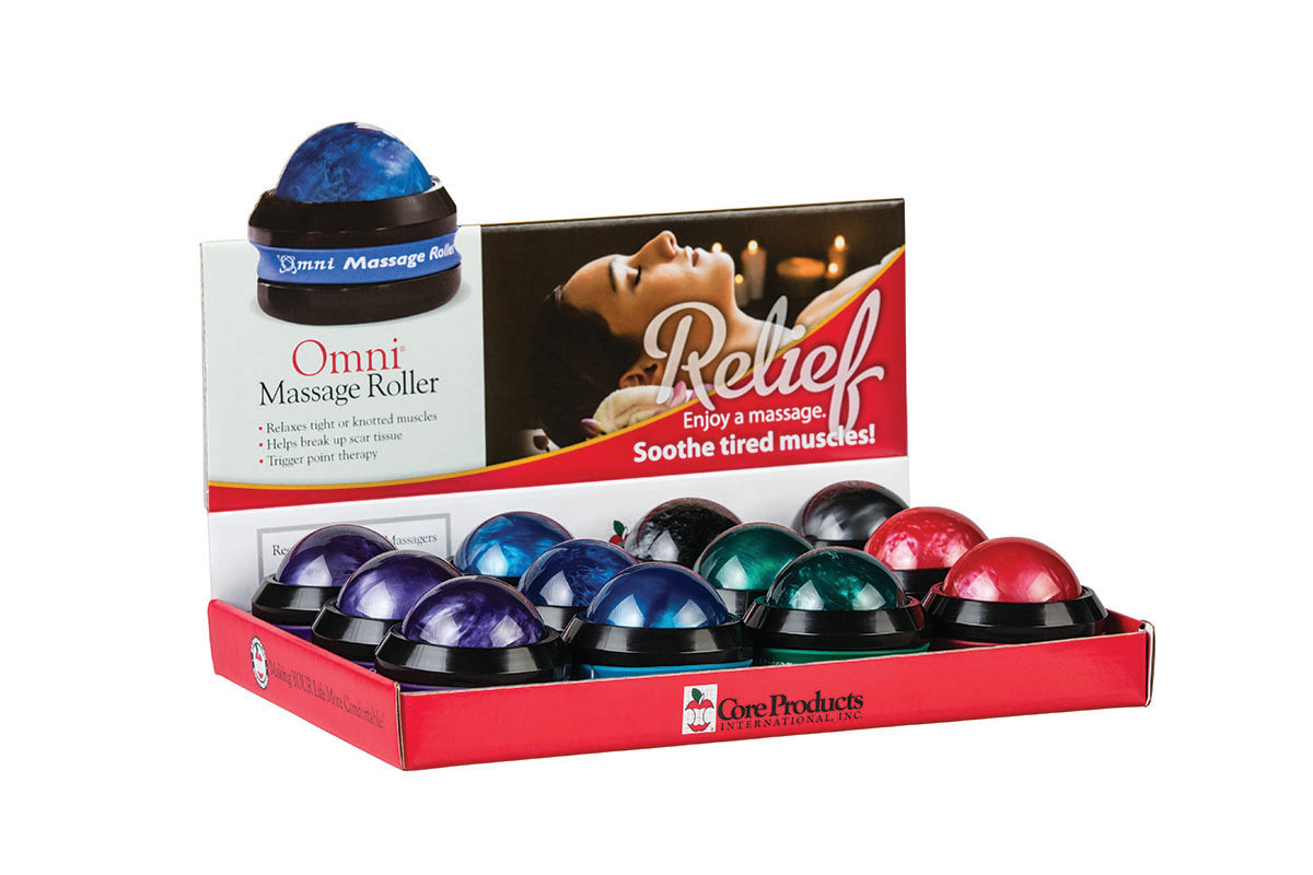 Omni Massage Roller Display Kit, Case of 12