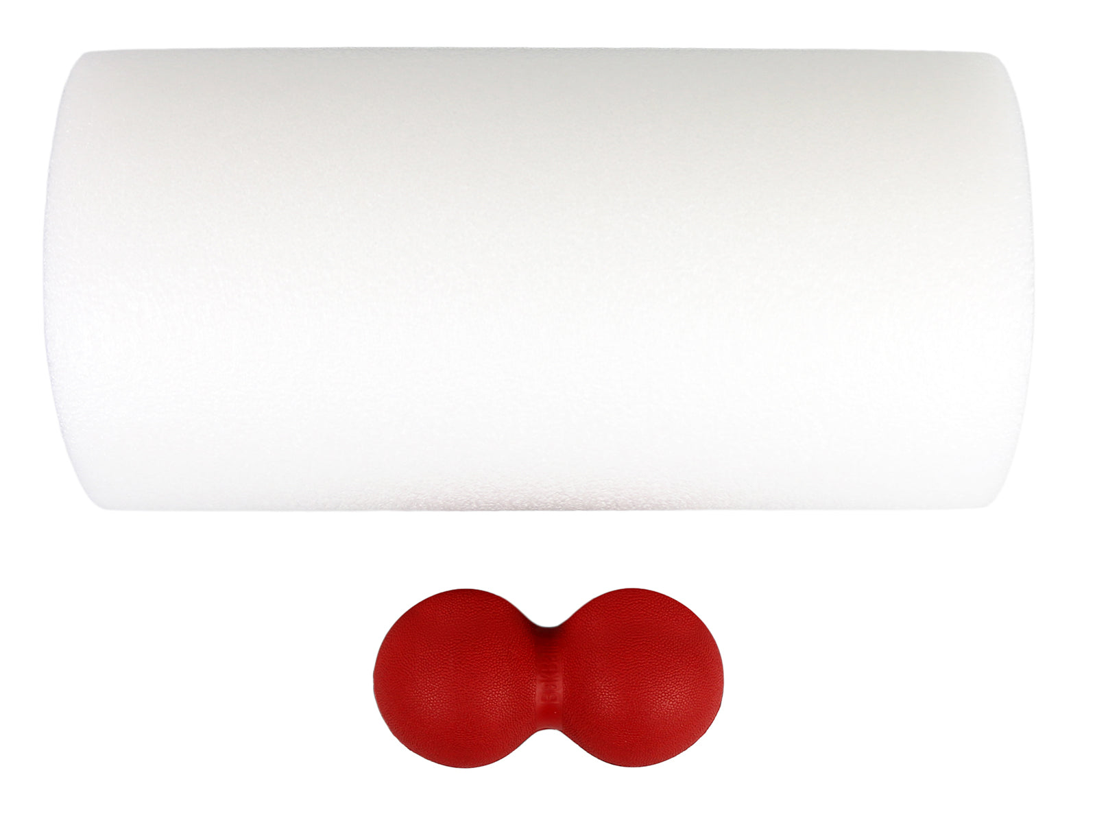 Mobility Kit - Regular - BakBalls (red, regular) and 12" white foam roller