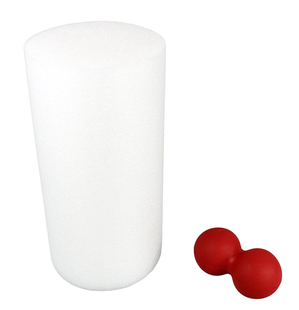 Mobility Kit - Regular - BakBalls (red, regular) and 12" white foam roller
