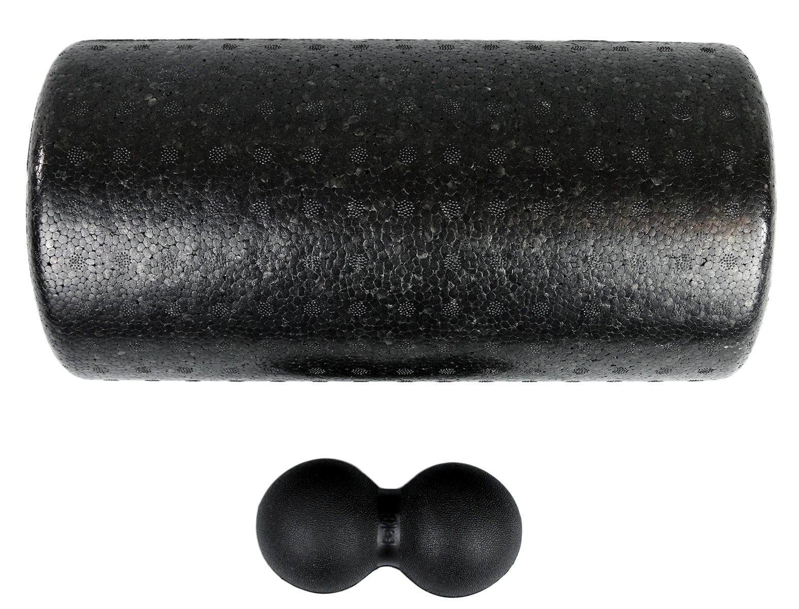 Mobility Kit - Firm - BakBalls (black, firm) and 12" black foam roller