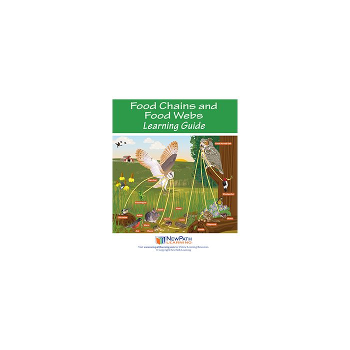 Food Chains & Food Webs Learning Guide - Set of 10