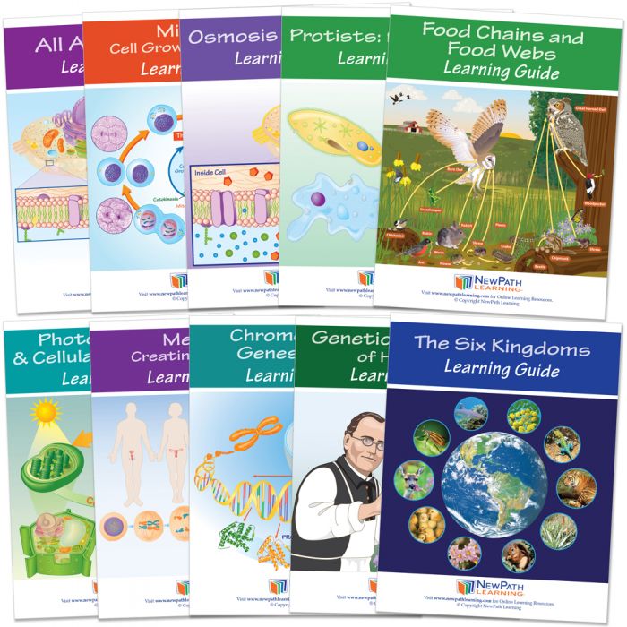 Life Science Learning Guides with Links – Set of 10