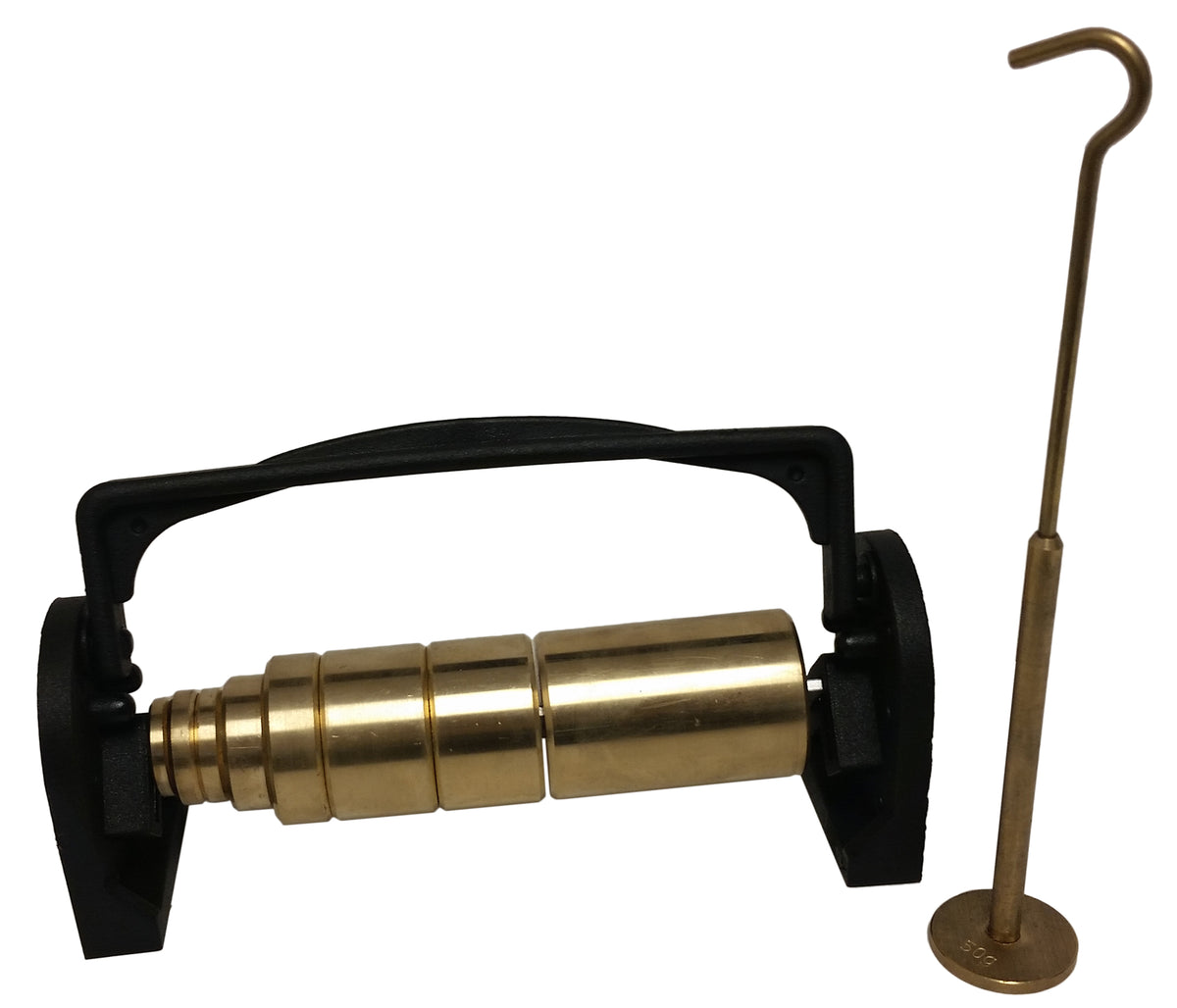 Slotted Weight Set, Brass, Eight-Piece, Case of 10
