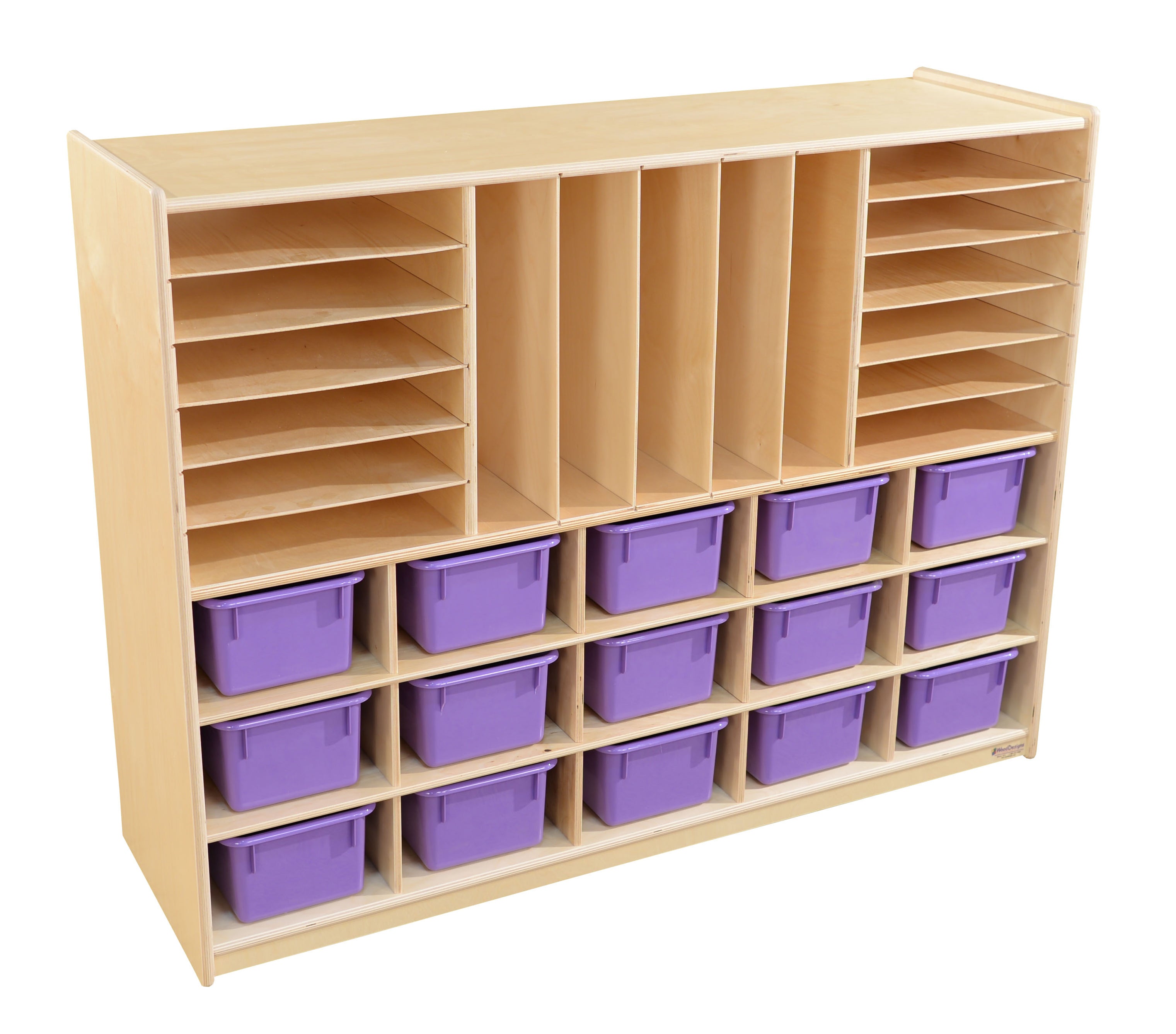 Multi-Storage with (15) Purple Trays