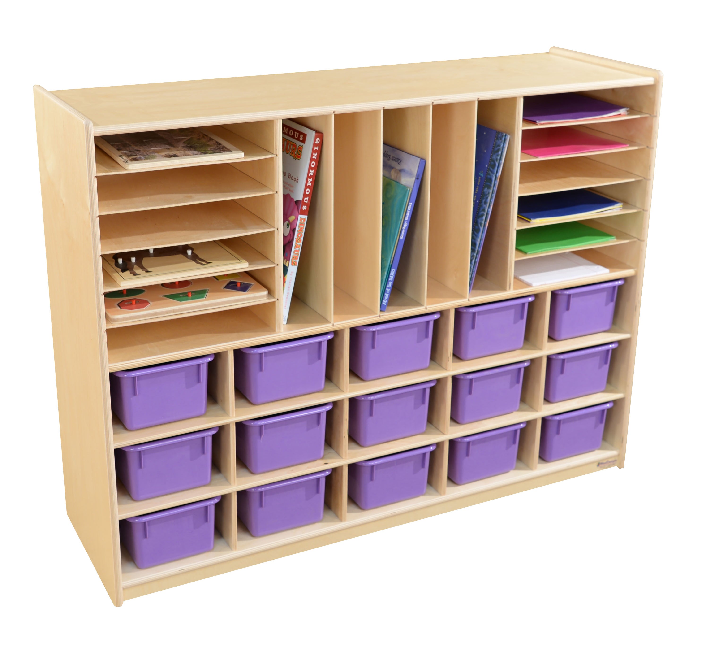 Multi-Storage with (15) Purple Trays