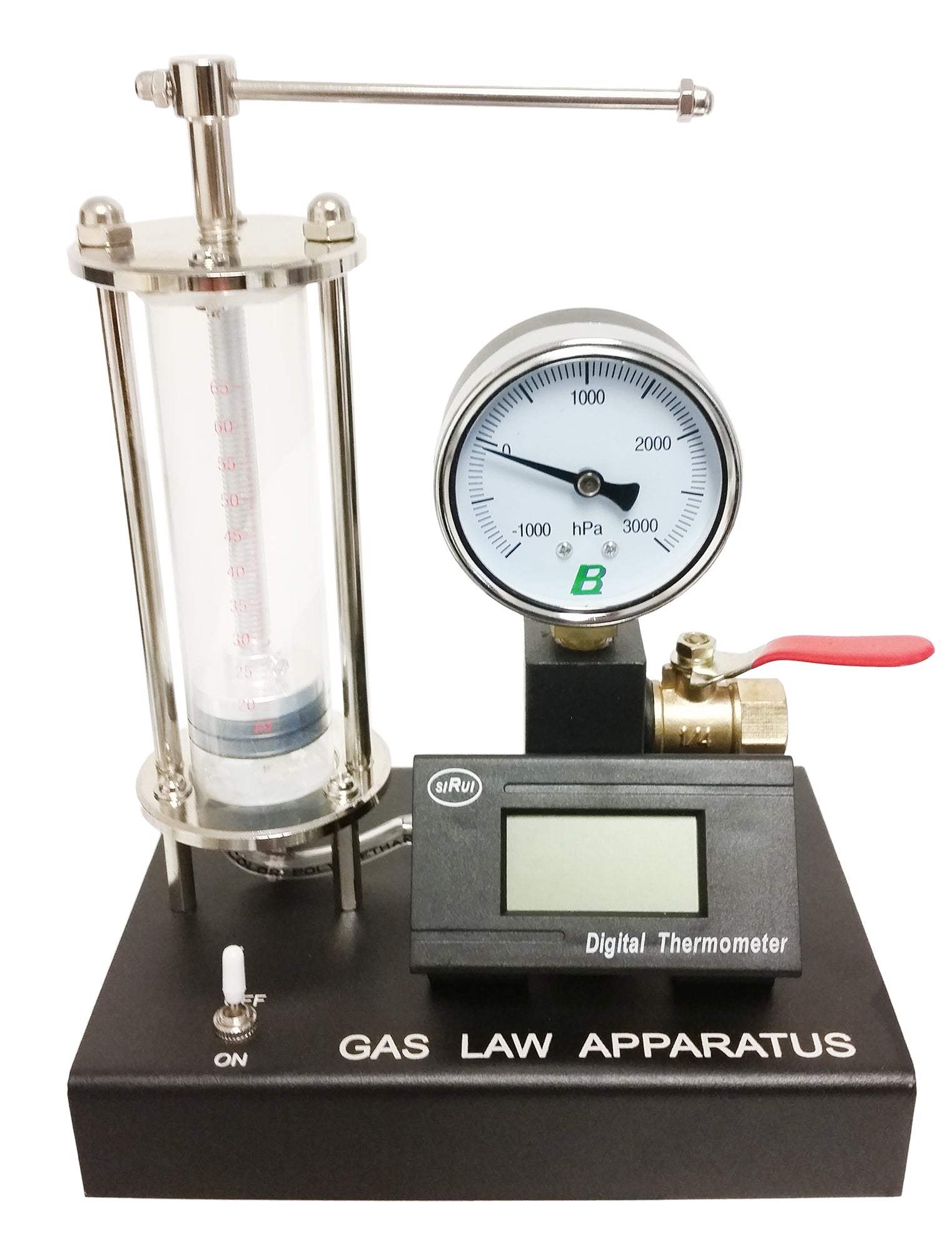 Boyle's Law or Gas Law Demonstration. Vacuum pressure and temperature demonstration.