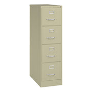 OfficeSource Steel Vertical File Collection 4 Drawer Vertical File Cabinet, 26.5" Deep, Letter - Putty