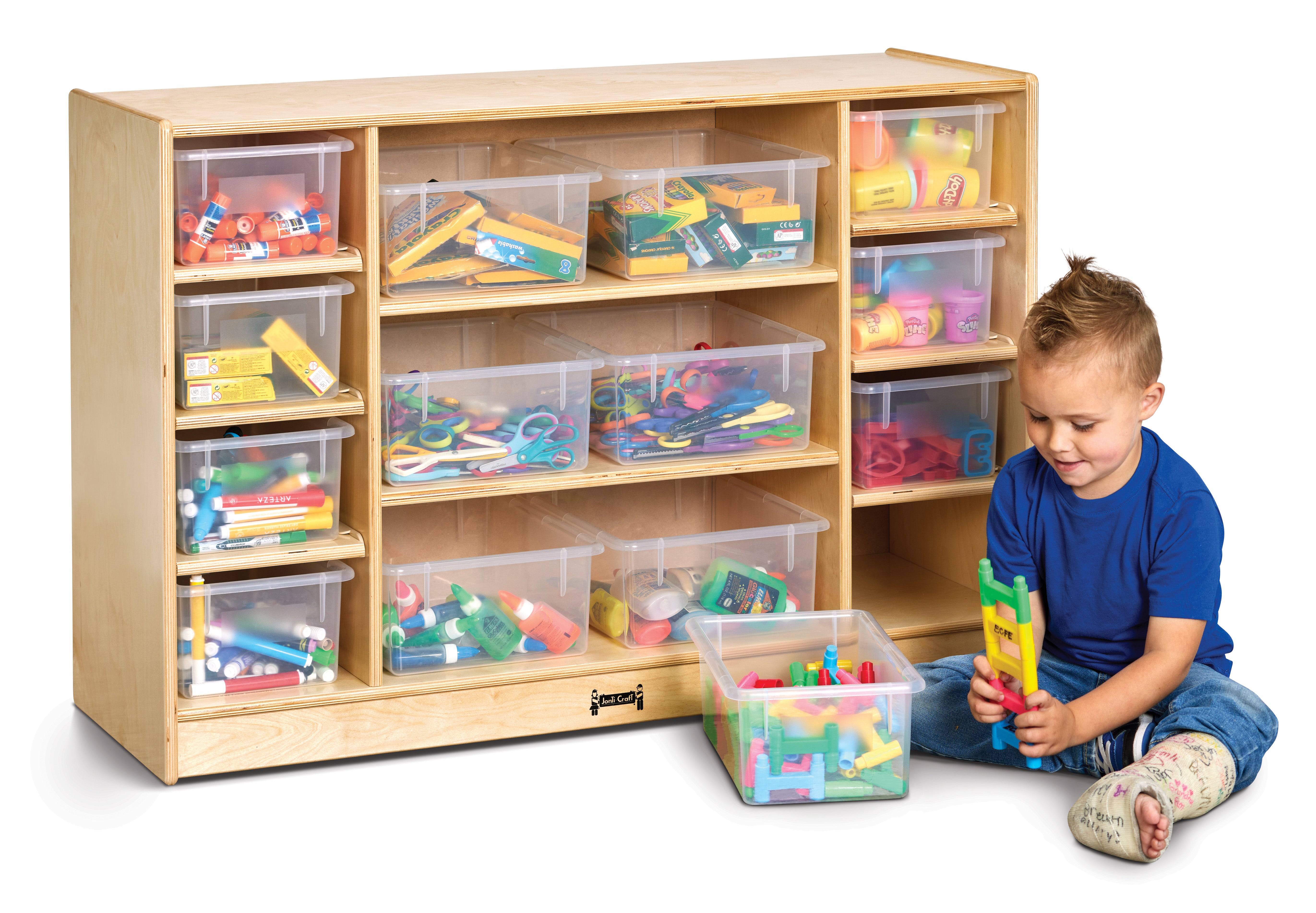 Jonti-Craft® Combo Bin Stationary Storage Unit
