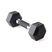 CAP 8 lb Barbell Rubber Hex Dumbbell | Comfort Grip