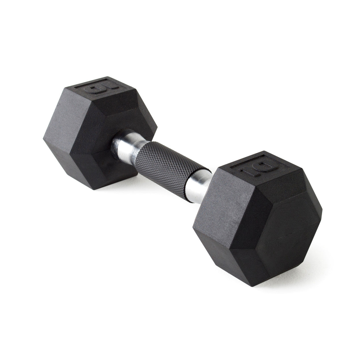 CAP 10 lb Barbell Rubber Hex Dumbbell | Comfort Grip