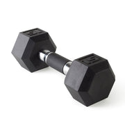 CAP 15 lb Barbell Rubber Hex Dumbbell | Comfort Grip