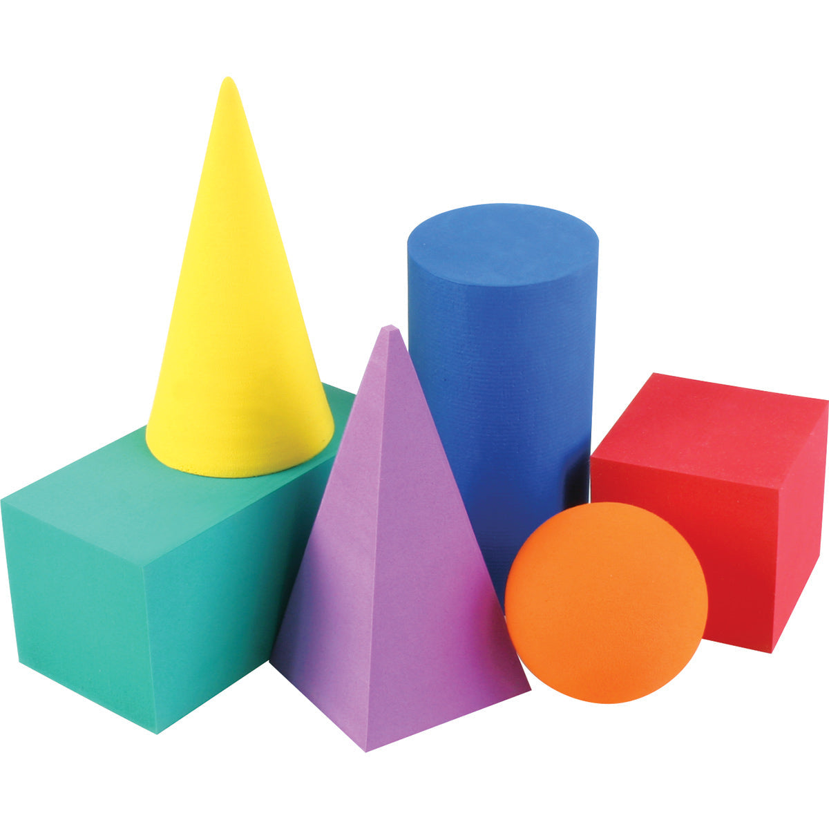 Foam Geometric Solids, Set of 6