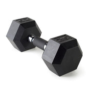 CAP 25 lb Barbell Rubber Hex Dumbbell | Comfort Grip