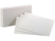 ESS40165 Oxford Index Cards 5X8 Ruled White 100 per Pack