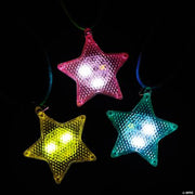 Light Up Star Necklace - 12 Pieces