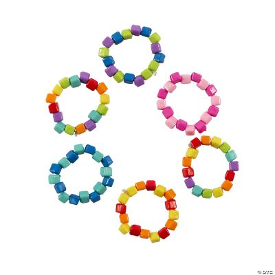 Seed Bead Ring Asst - 24 Pieces