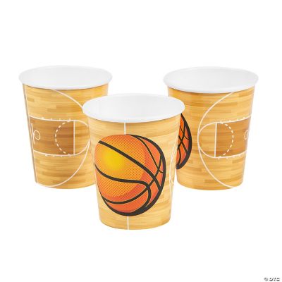Basketball Paper Cup - 8 Pieces