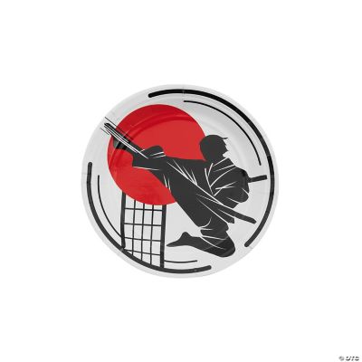 Karate Party Dessert Plate - 8 Pieces