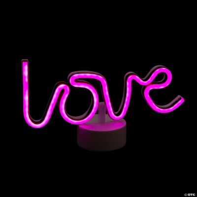 B/O Neon Love Table Sign - 1 Piece