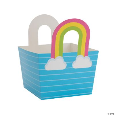 Rainbow Cardstock Basket - 12 Pieces