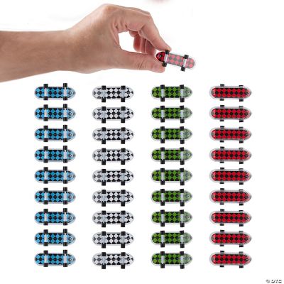 Checkerboard Mini Skateboards - 36 Pieces