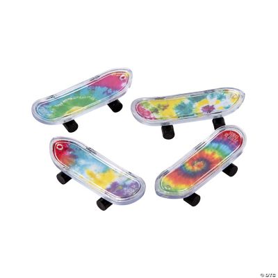 Tie Dye Mini Skateboards - 36 Pieces