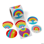 Rainbow Roll Stickers - 100 Pieces