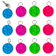 Lotsa Pop Mini Round Keychain - 12 Pieces
